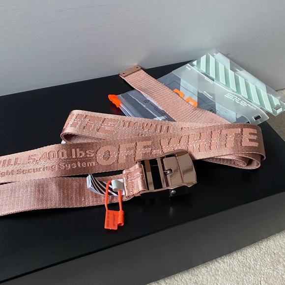 SOLD **OFF WHITE ROSE GOLD BELT** - Picture 5 of 11